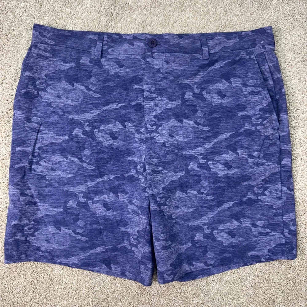 Vineyard Vines Shorts Mens 38 Performance Breaker Purple Camo Stretch EUC
